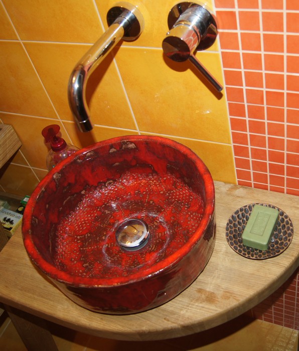 Bad Wohn Ideen - Luxus Waschbecken - Handbemalte Antik Hand Aufsatz Waschbecken